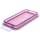 iPhone 4S bumper, gennemsigtig med pink kant