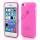 Mat Gennemsigtigt iPhone 5C TPU cover, pink