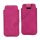 Slim Sleeve Etui med trækstrop til iPhone 5, 5S og 5C, pink