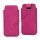 Slim Sleeve Etui med trækstrop til iPhone 5, 5S og 5C, pink