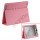 Thin Folio Pink Kunstlæder Stand Case Cover til iPad 2. 3. 4. Gen