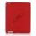 Blødt Silikone Cover Taske til Den Nye iPad 2. 3. 4. Generation - Rød