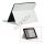 Stilet Microfiber Case Cover med stativ til Den Nye iPad 2 3 4 - Hvid