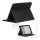 Stilet Microfiber Case Cover med stativ til Den Nye iPad 2 3 4 - Sort