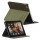 Folio Canvas Kunstlæder Stand Case til Den Nye iPad 2 3 4 - Grøn