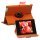 Drejes 360 grader, Folio Canvas Stand Case med Stylus til iPad 2. 3. 4. Generation - Orange