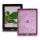 Metalbelagt Hollow Flower Hard Case Cover til iPad 2 3 4 - Lilla