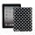 Polka Dot TPU Gel Case til Den Nye iPad 2. 3. 4. Gen - Hvid / Sort