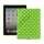 Polka Dot TPU Gel Case til Den Nye iPad 2. 3. 4. Gen - White / Green