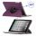 360 Degree Rotary Leather Case Cover til iPad Mini - Lilla