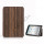 Stripe Wood Læder Case Cover med Stand til iPad Mini - Brun