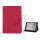 Litchi Folio Lædertaske Cover med Stand til iPad Mini - Rose