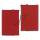 Mønstret Lychee Leather Folio Cover Case til iPad Mini - Rød