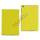 Mønstret Lychee Leather Folio Cover Case til iPad Mini - Gul