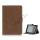 Antique Grain Magnetic Stand PU Leather smart Cover Case til iPad Mini - Brun