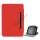Grain Line 360 Rotating Magnetic Leather Case with Wake Sleep Function til iPad Mini  - Rød