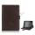 iPad Mini Smart Cover Magnetic Stand PU Lychee Leather Case - Brun