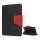 Magnetiske Smart Folio Læder Card Slots Stand Case Cover til iPad Mini - Sort