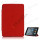 Tri-Fold PU Læder Cover Med Stand Aftagelig Companion Case til iPad Mini - Rød