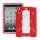 Rugged Samlet Silicone & Plastic Combo Case med Stand til iPad Mini - Hvid / Rød