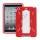 Rugged Samlet Silicone & Plastic Combo Case med Stand til iPad Mini - Hvid / Rød