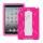 Rugged Samlet Silicone & Plastic Combo Case med Stand til iPad Mini - Hvid / Rose