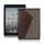 Two-color Leather Coated Hard Case Accessories til iPad Mini - Grå / Brun