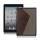 Two-color Leather Coated Hard Case Accessories til iPad Mini - Grå / Brun