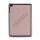 Læder Coated Rhombus Mønstret Snap-On Hard Case til iPad Mini - Pink