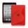 Streamline S Shaped TPU Gel Case Cover til iPad Mini - Rød