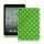 Slim Polka Dots Glossy TPU Gel Case Cover til iPad Mini - Hvid / Grøn