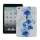 Artistic Blå Flowers Flexible TPU Gel Cover til iPad Mini