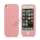 Jellybean Home Knap Silikone Cover Case til iPhone 5 - Pink