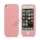 Jellybean Home Knap Silikone Cover Case til iPhone 5 - Pink