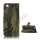 Camouflage Canvas Wallet Case Cover Holder til iPhone 5 - Army Grøn