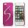 S-Line Series Glitter Smykkesten Galvanohjælpestof Hard Case Cover til iPhone 5 - Rose
