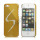 S-Line Series Glitter Smykkesten Galvaniseret Hard Case Cover til iPhone 5 - Gold