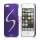 S-Lime Series Glitter Smykkesten Galvaniseret Hard Case Cover til iPhone 5 - Violet Lilla