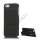 iPhone 5 Gummibelagt Hard Case med Stand - Sort