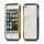 Luksus Aluminum Metal Bumper Ramme Case til iPhone 5 - Guld / Sort