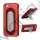 Børstet Metal & Plastic Combo Stand Case iPhone 5 cover - Red