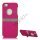 iPhone 5 Gummibelagt Hard Case med Stand - Rose