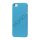 Gummibelagt Mat Hard Back Case til iPhone 5 - Light Blå