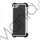 Lodrette striber Silikone og Plastic Hybrid Case til iPhone 5 - Sort / Hvid