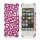 Hollow Palace Blomster Mønster Metalbelagt Hard Case iPhone 5 cover - Rose