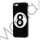 Billiards Sort Number 8 Ball Hard Case iPhone 5 cover