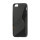 S Formet TPU Gele Case Cover til iPhone 5 - Sort