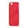 S Formet TPU Gele Case Cover til iPhone 5 - Rød