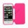 Dobbelt For- og bagside Gel TPU Case iPhone 5 cover - Rose