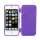 Dobbelt For- og bagside TPU Gel Case iPhone 5 cover - Lilla